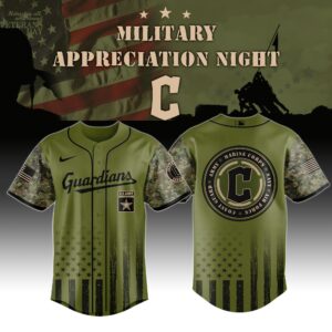 Cleveland Guardians x Military Appreciation (Army, Navy, USAF, USMC, USCG) Special Edition Jersey