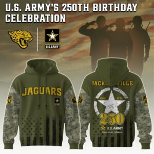 Jacksonville Jaguars x 250 Years Anniversary US Army Special Edition Unisex Hoodie