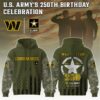 Washington Commanders x 250 Years Anniversary US Army Special Edition Unisex Hoodie