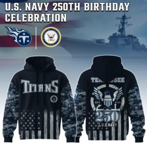 Tennessee Titans x 250 Years Anniversary US Navy Special Edition Unisex Hoodie