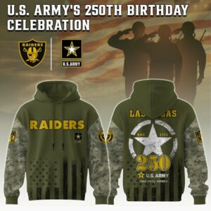 Las Vegas Raiders x 250 Years Anniversary US Army Special Edition Unisex Hoodie