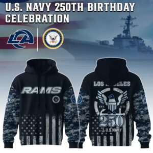 Los Angeles Rams x 250 Years Anniversary US Navy Special Edition Unisex Hoodie