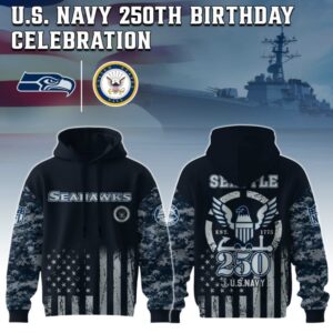 Seattle Seahawks x 250 Years Anniversary US Navy Special Edition Unisex Hoodie