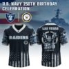 Las Vegas Raiders x 250 Years Anniversary US Navy Special Edition NFL Jersey