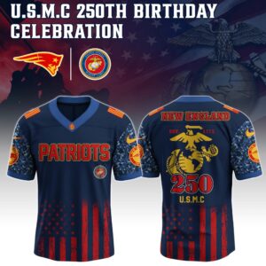 New England Patriots x 250 Years Anniversary US Marine Corp U.S.M.C Special Edition NFL Jersey