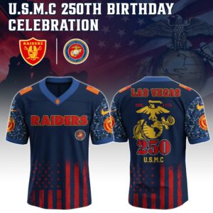 Las Vegas Raiders x 250 Years Anniversary US Marine Corp U.S.M.C Special Edition NFL Jersey