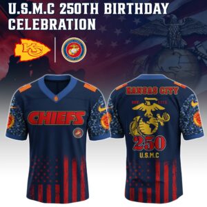 Kansas City Chiefs x 250 Years Anniversary US Marine Corp U.S.M.C Special Edition NFL Jersey