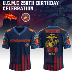 Denver Broncos x 250 Years Anniversary US Marine Corp U.S.M.C Special Edition NFL Jersey