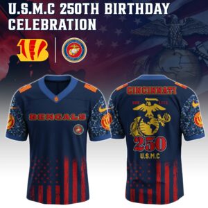 Cincinnati Bengals x 250 Years Anniversary US Marine Corp U.S.M.C Special Edition NFL Jersey