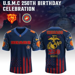 Chicago Bears x 250 Years Anniversary US Marine Corp U.S.M.C Special Edition NFL Jersey