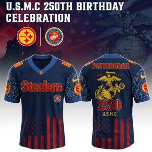 Pittsburgh Steelers x 250 Years Anniversary US Marine Corp U.S.M.C Special Edition NFL Jersey