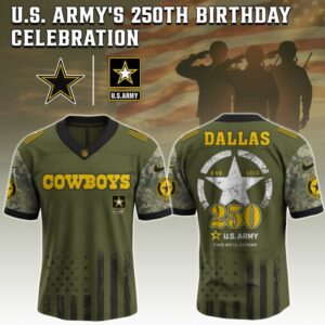 Dallas Cowboys x 250 Years Anniversary US Army Special Edition NFL Jersey