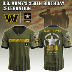 Washington Commanders x 250 Years Anniversary US Army Special Edition NFL Jersey