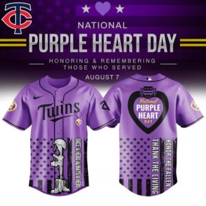 Minnesota Twins x National Purple Heart Day Special Edition Jersey