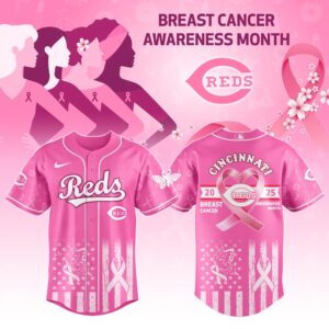 Cincinnati Reds x Breast Cancer Awareness Special Edition Jersey