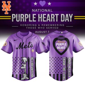 New York Mets x National Purple Heart Day Special Edition Jersey