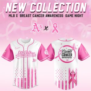 Oakland Athletics x Breast Cancer Awareness V2 Special Edition Jersey