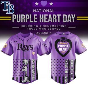 Tampa Bay Rays x National Purple Heart Day Special Edition Jersey