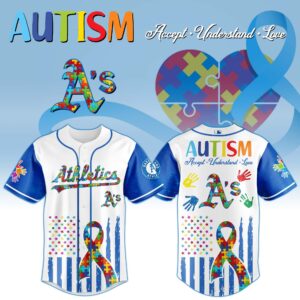 Oakland Athletics x Autism Awareness Special Edition Unisex Hoodie