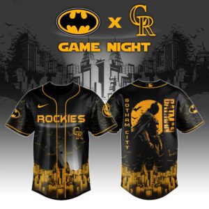 Colorado Rockies x Batman Night Game Special Edition Jersey