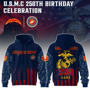 Los Angeles Chargers x 250 Years Anniversary US Marine Corp U.S.M.C Special Edition Unisex Hoodie