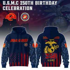 Los Angeles Rams x 250 Years Anniversary US Marine Corp U.S.M.C Special Edition Unisex Hoodie