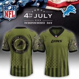 Detroit Lions x US Military 4th Of July Special Edition NFL Jersey