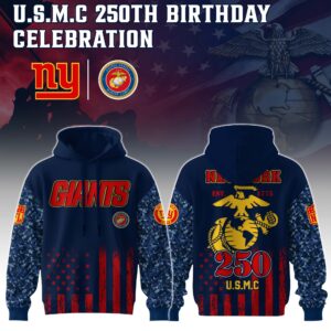 New York Giants x 250 Years Anniversary US Marine Corp U.S.M.C Special Edition Unisex Hoodie