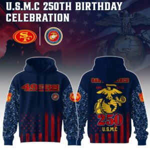 San Francisco 49ers x 250 Years Anniversary US Marine Corp U.S.M.C Special Edition Unisex Hoodie