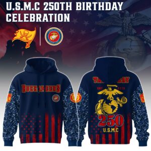 Tampa Bay Buccaneers x 250 Years Anniversary US Marine Corp U.S.M.C Special Edition Unisex Hoodie
