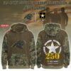 Carolina Panthers x 250th Birthday US Army Personalized Custom Unisex Hoodie
