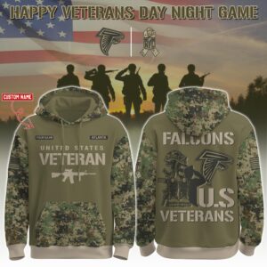 Atlanta Falcons x US Veterans Salute Personalized Custom Unisex Hoodie