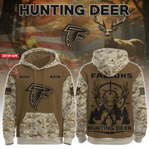 Atlanta Falcons x Deer Hunter Personalized Custom Unisex Hoodie