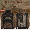 Los Angeles Chargers x Deer Hunter Ver 2 Personalized Custom Unisex Hoodie