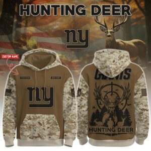 New York Giants x Deer Hunter Personalized Custom Unisex Hoodie