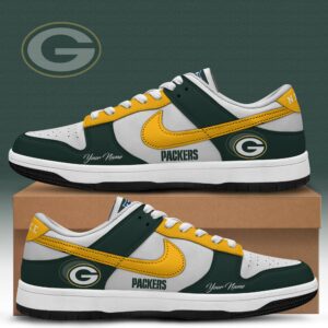 Green Bay Packers x Personalized Dunk Low Shoes Special Edition