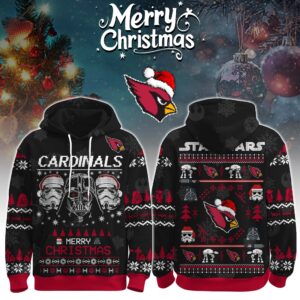 Arizona Cardinals x The Force Star Wars Merry Christmas Unisex Hoodie