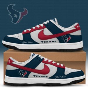 Houston Texans x Personalized Dunk Low Shoes Special Edition