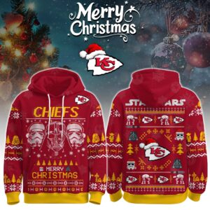 Kansas City Chiefs x The Force Star Wars Merry Christmas Unisex Hoodie