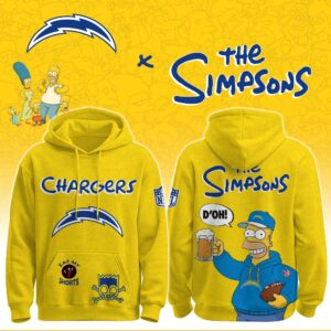 Los Angeles Chargers x The Simpsons Unisex Hoodie