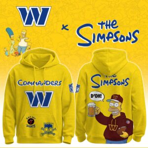 Washington Commanders x The Simpsons Unisex Hoodie