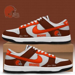 Cleveland Browns x Personalized Dunk Low Shoes Special Edition
