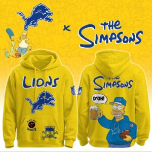Detroit Lions x The Simpsons Unisex Hoodie