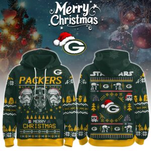 Green Bay Packers x The Force Star Wars Merry Christmas Unisex Hoodie