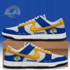 Los Angeles Rams x Personalized Dunk Low Shoes Special Edition
