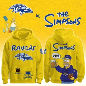 Baltimore Ravens x The Simpsons Unisex Hoodie