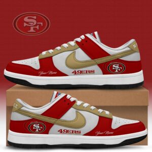 San Francisco 49ers x Personalized Dunk Low Shoes Special Edition