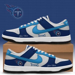 Tennessee Titans x Personalized Dunk Low Shoes Special Edition
