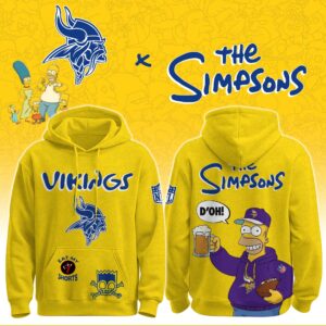 Minnesota Vikings x The Simpsons Unisex Hoodie