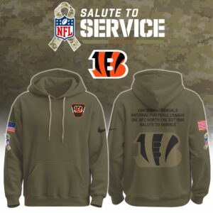Cincinnati Bengals Salute to Service Club Ver 2 Unisex Hoodie